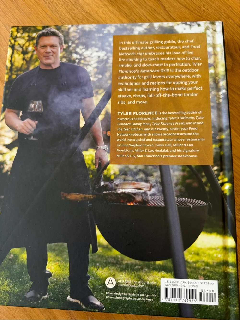 American Grill Cookbook by - autographed by Tyler Florence - Brand New